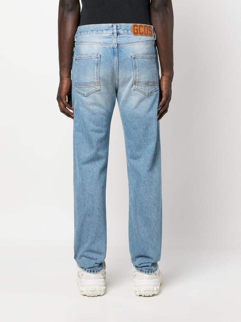 low-rise straight-leg jeans 4