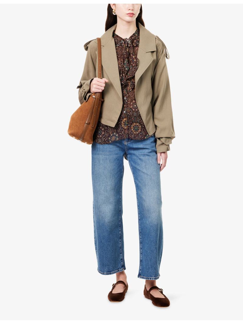 PAIGE Arellia Ankle Barrel-Leg Denim Jeans outlook