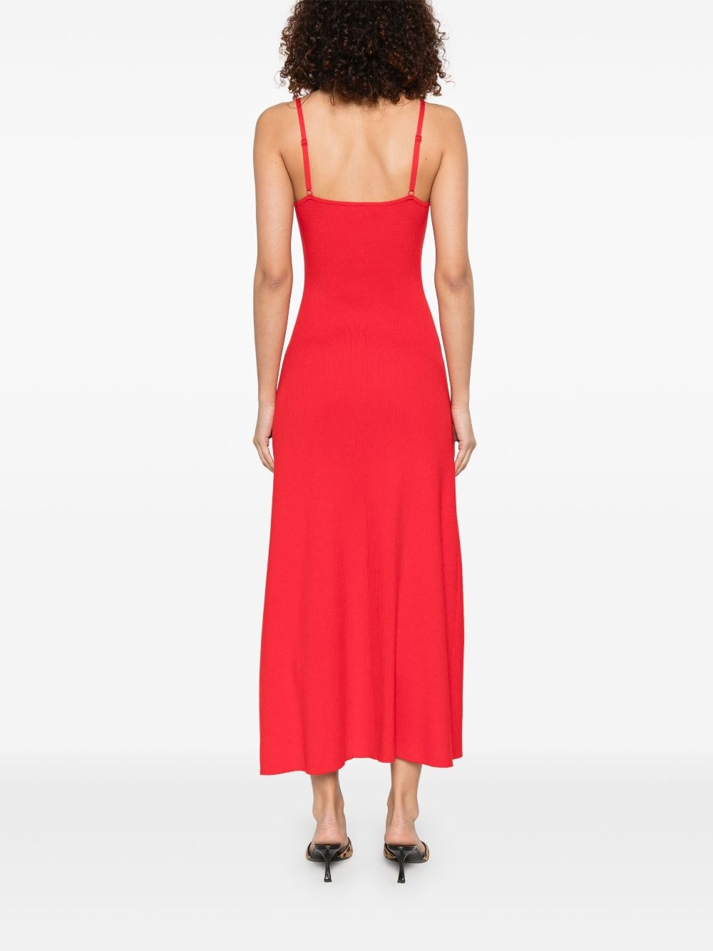 ribbed midi dress - 4