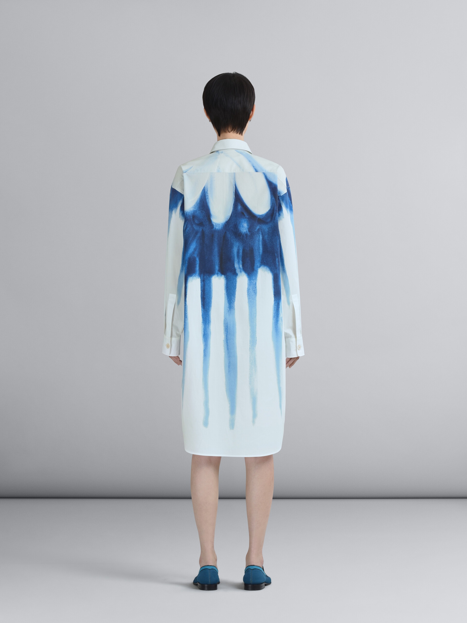DRIPPING DAISY POPLIN CHEMISIER DRESS - 3