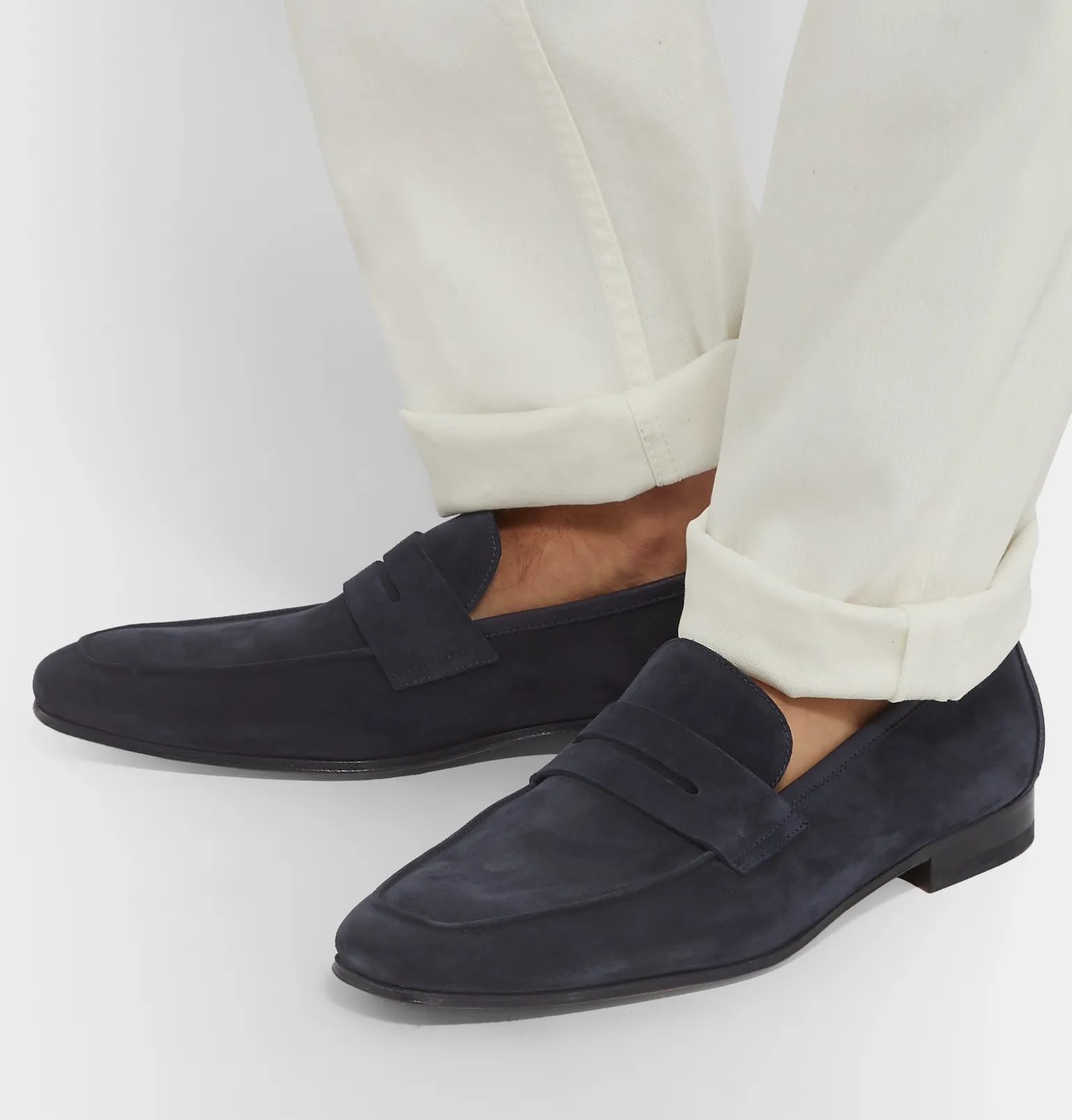 Glynn Suede Penny Loafers - 5