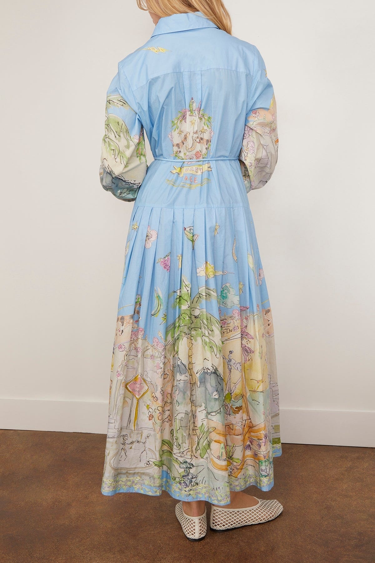 Anouk Shirtdress in Sky - 4