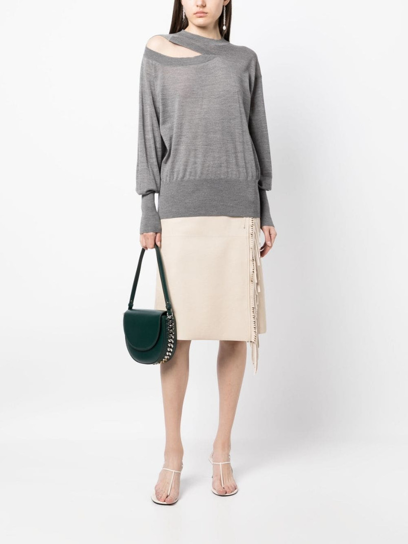 Stella McCartney fine-knit cut-out jumper outlook