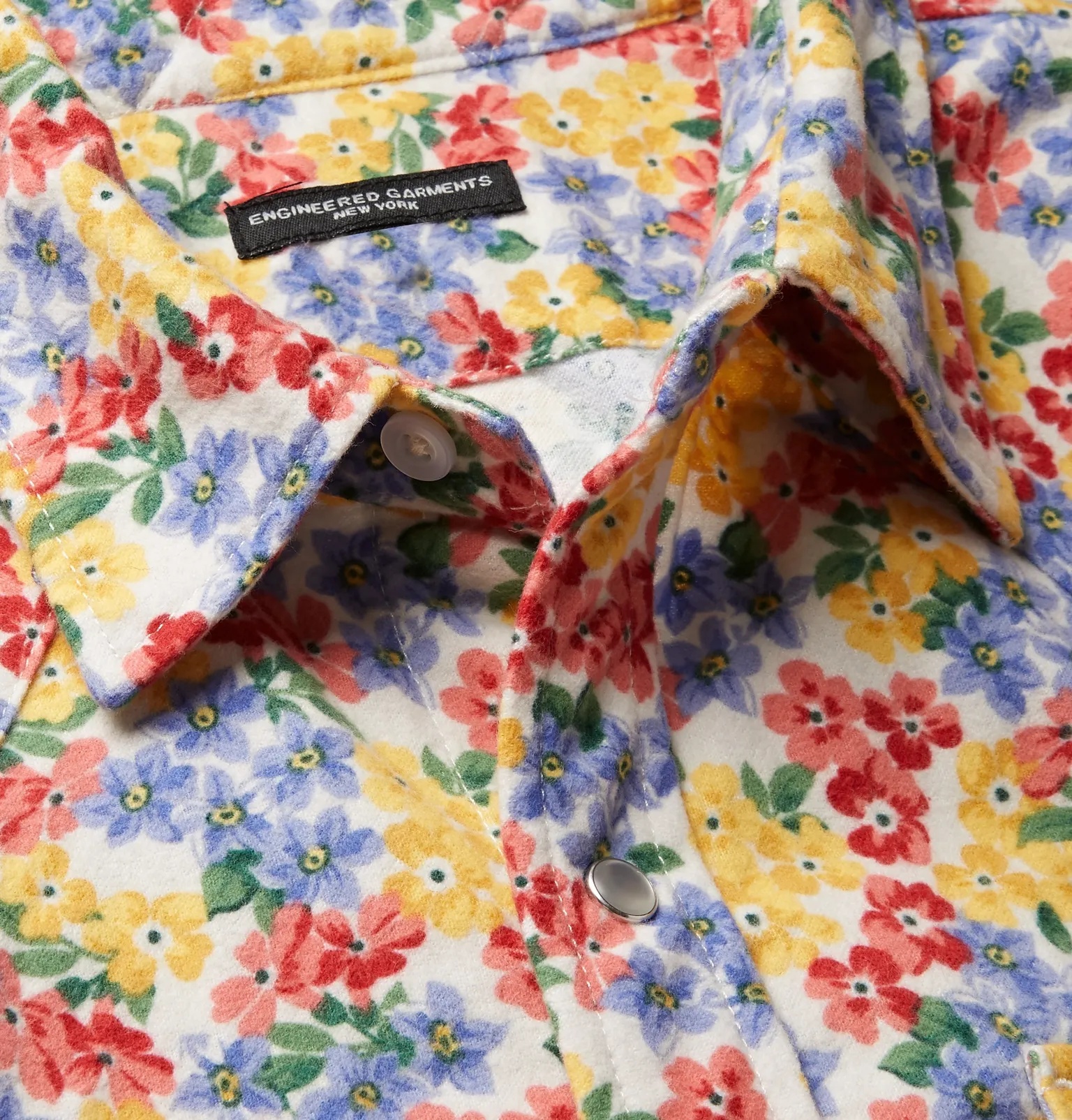 Printed Cotton-Flannel Western Shirt - 10