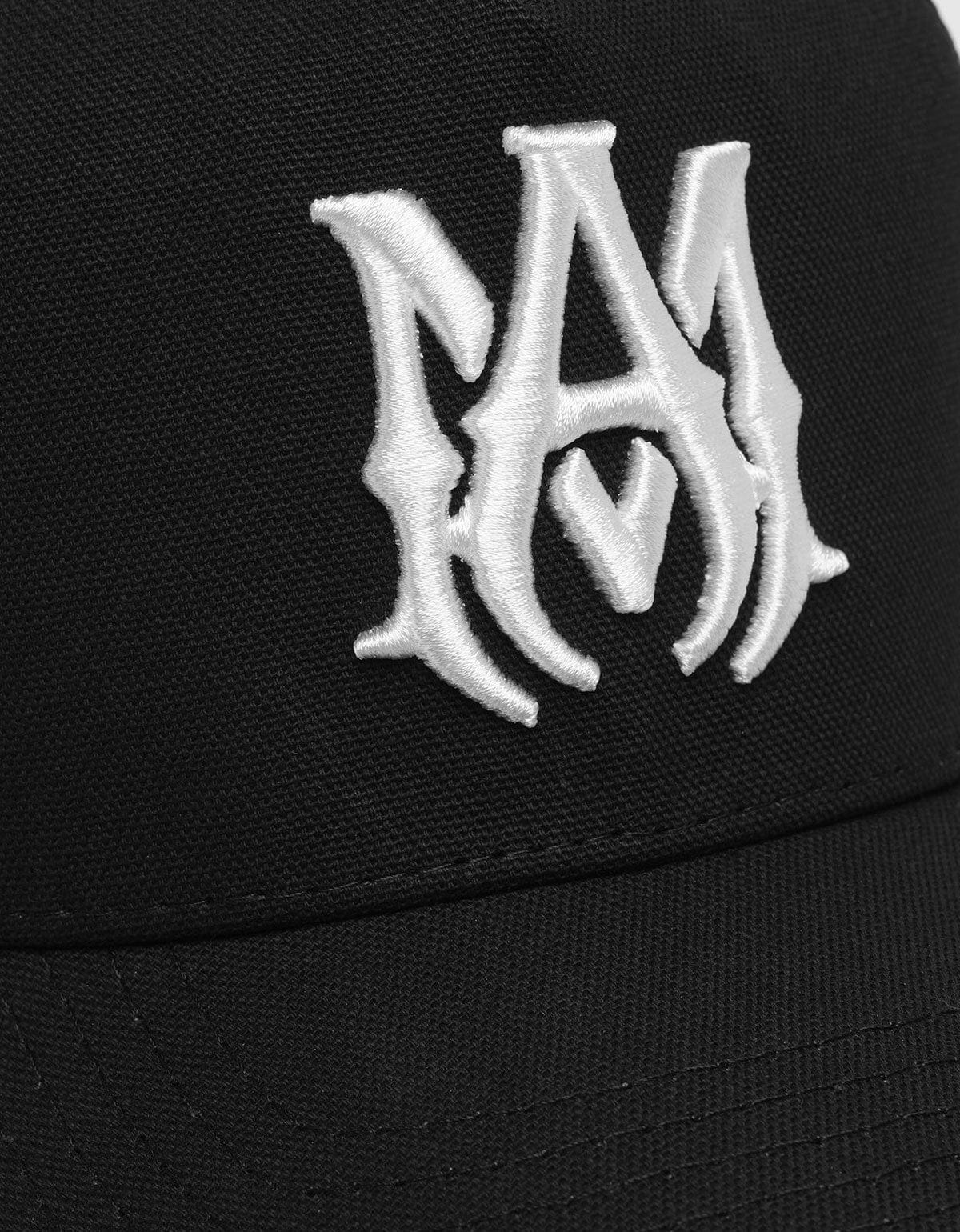 Amiri MA Logo Black Trucker Hat - 4