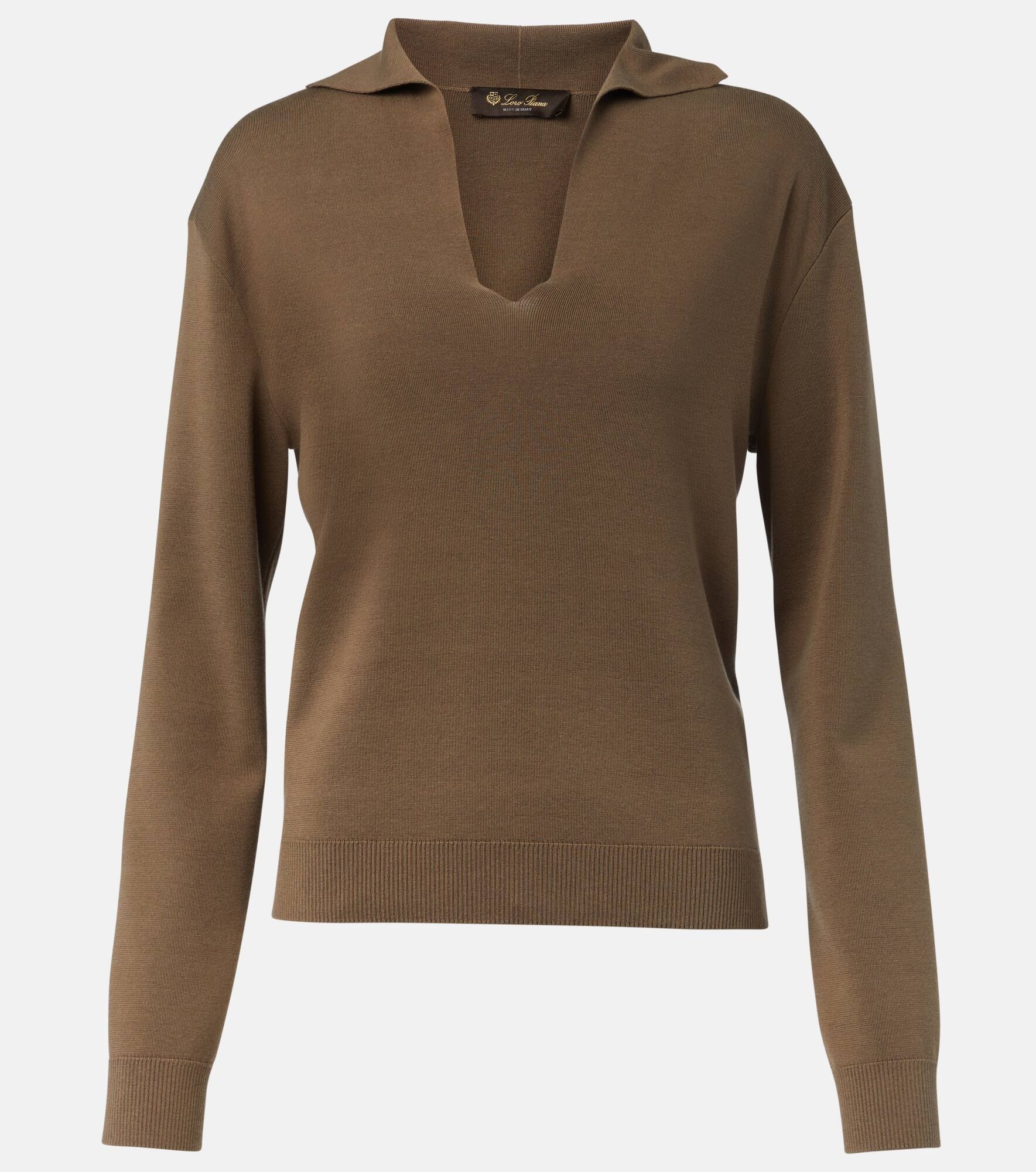 Sorbonne silk and cotton polo shirt - 1