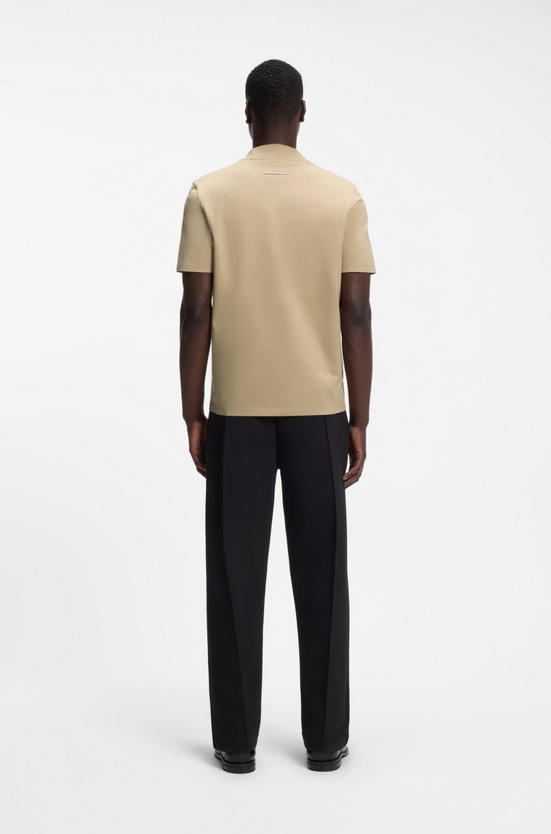 STAND-COLLAR SLIM-FIT T-SHIRT IN STRETCH COTTON 5