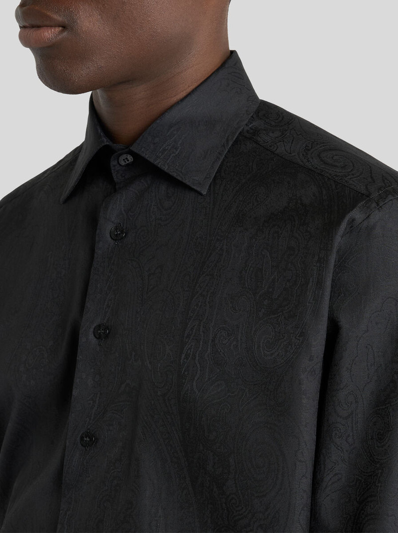 Etro COTTON JACQUARD SHIRT WITH ARNICA MOTIF outlook