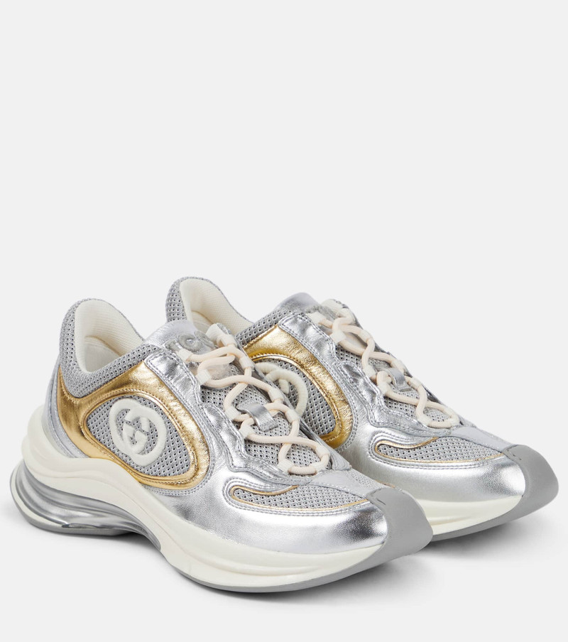 Run leather sneakers - 1