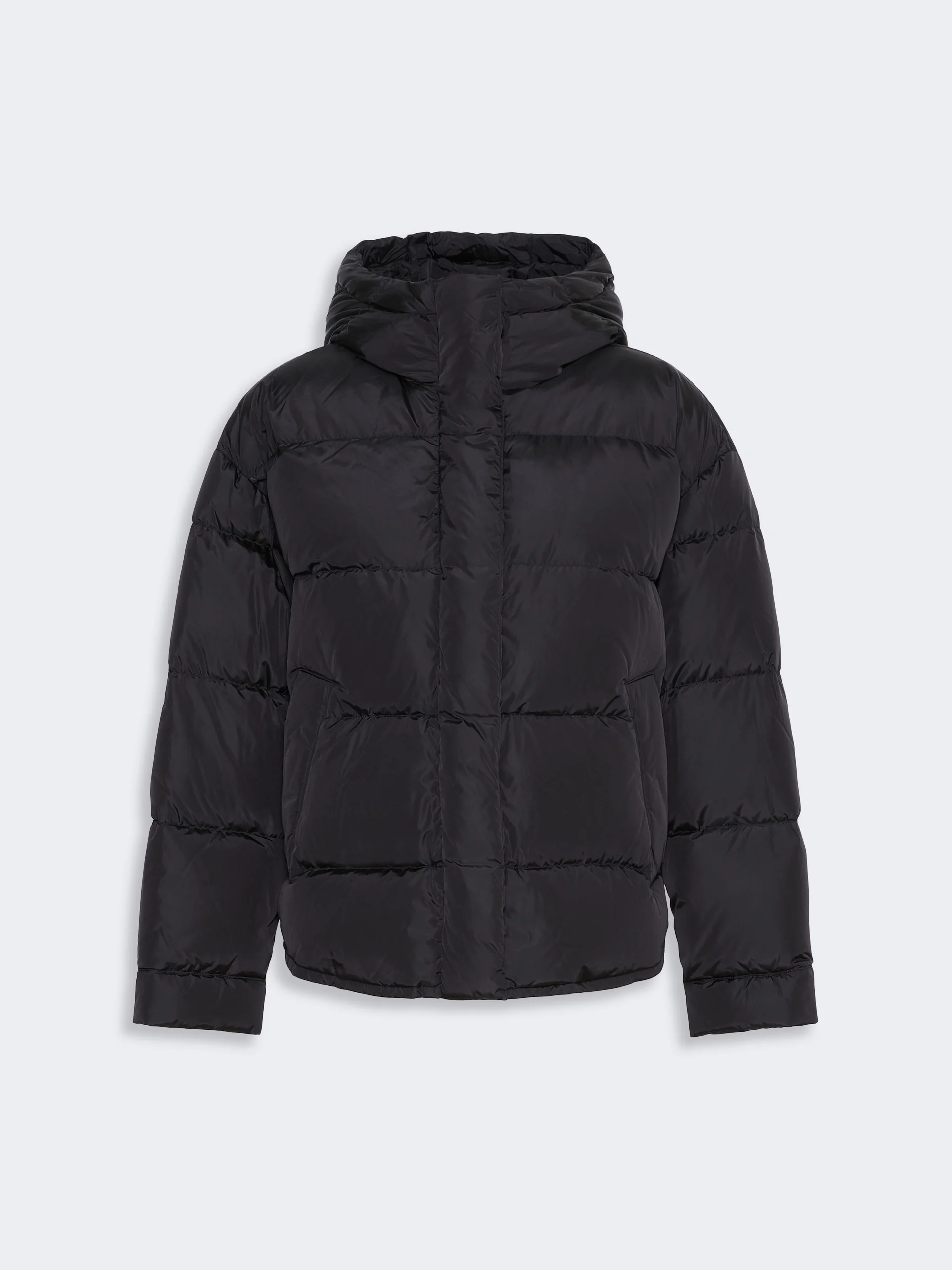 LUSSO Water-repellent technical taffeta down jacket - BLACK - 1
