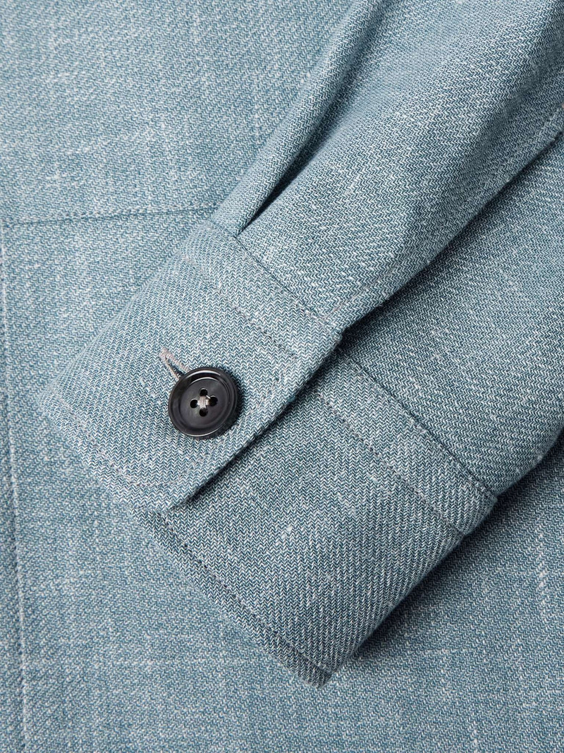 Leather-Trimmed 길쌈된 상보 5