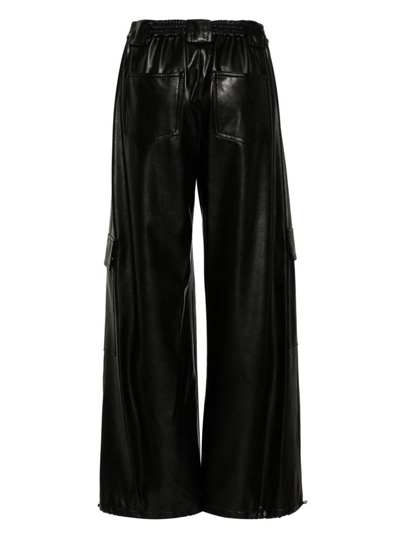 SIMKHAI Sofia faux-leather cargo trousers outlook