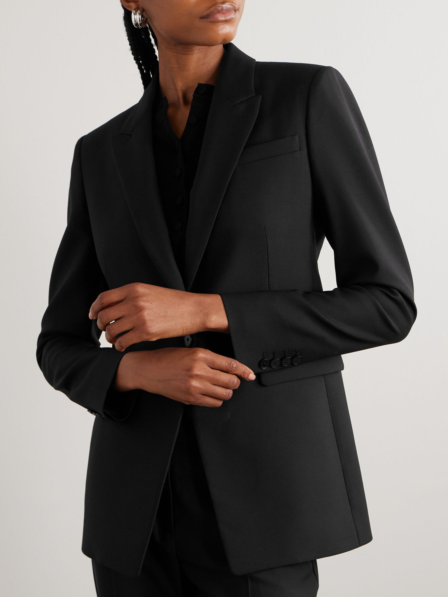 Grain de poudre wool blazer Black - 3