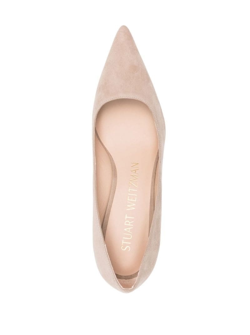 pointed-toe 75mm suede pumps - 4