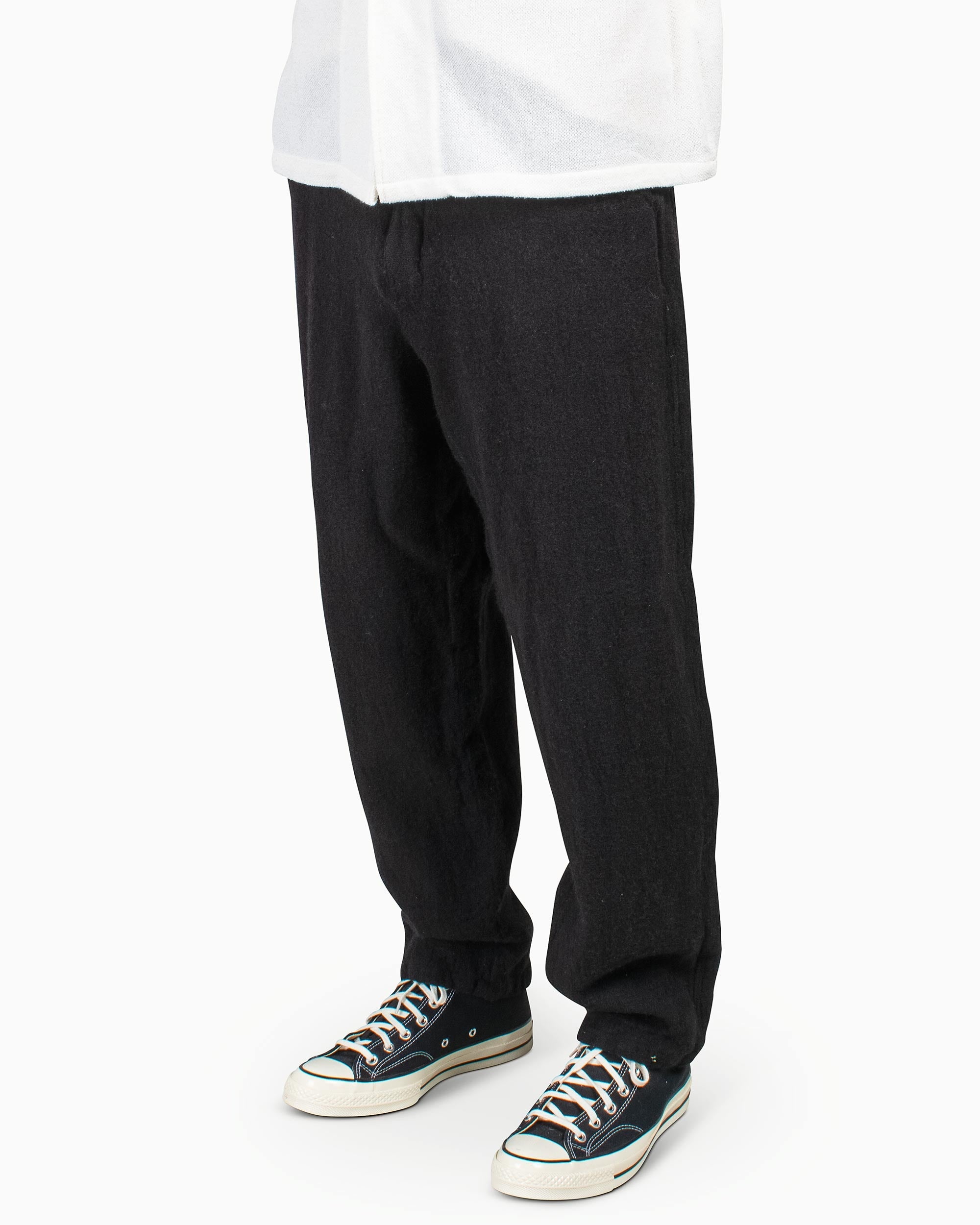 Boiled Wool Pants Black - 4
