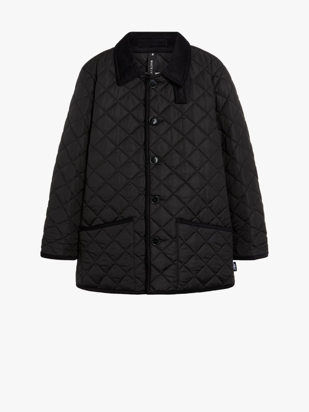 KINGDOM BLACK NYLON QUILTED JACKET | GQC-109 - 1