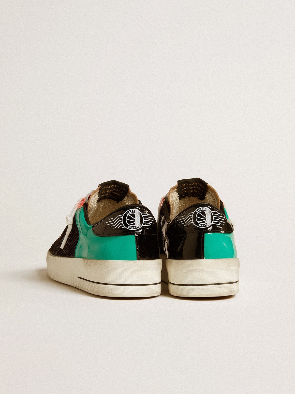 Women's Stardan LAB in patent leather and mesh with rubber star - 4