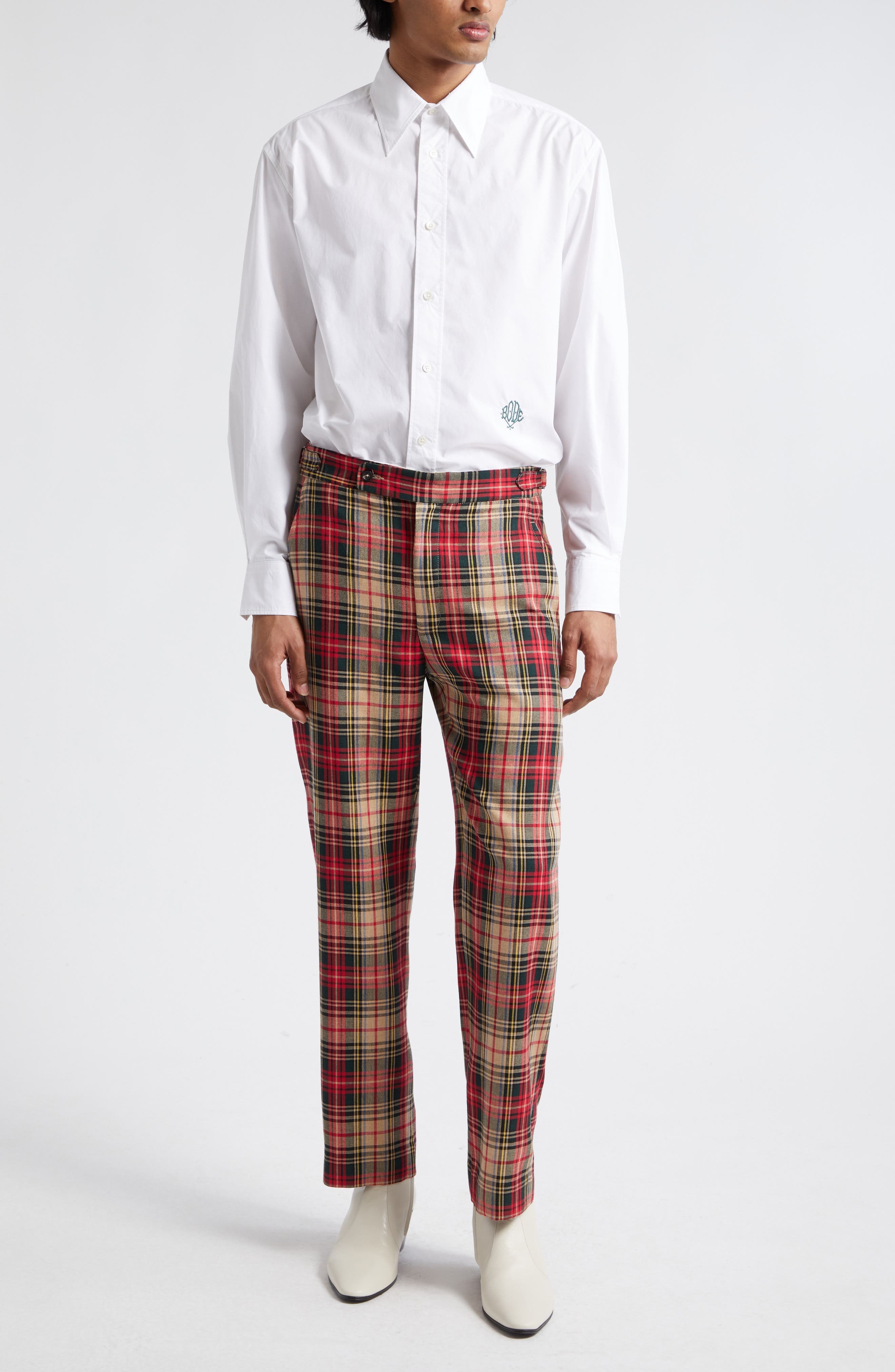 Monogrammed Cotton Poplin Button-Up Shirt - 2
