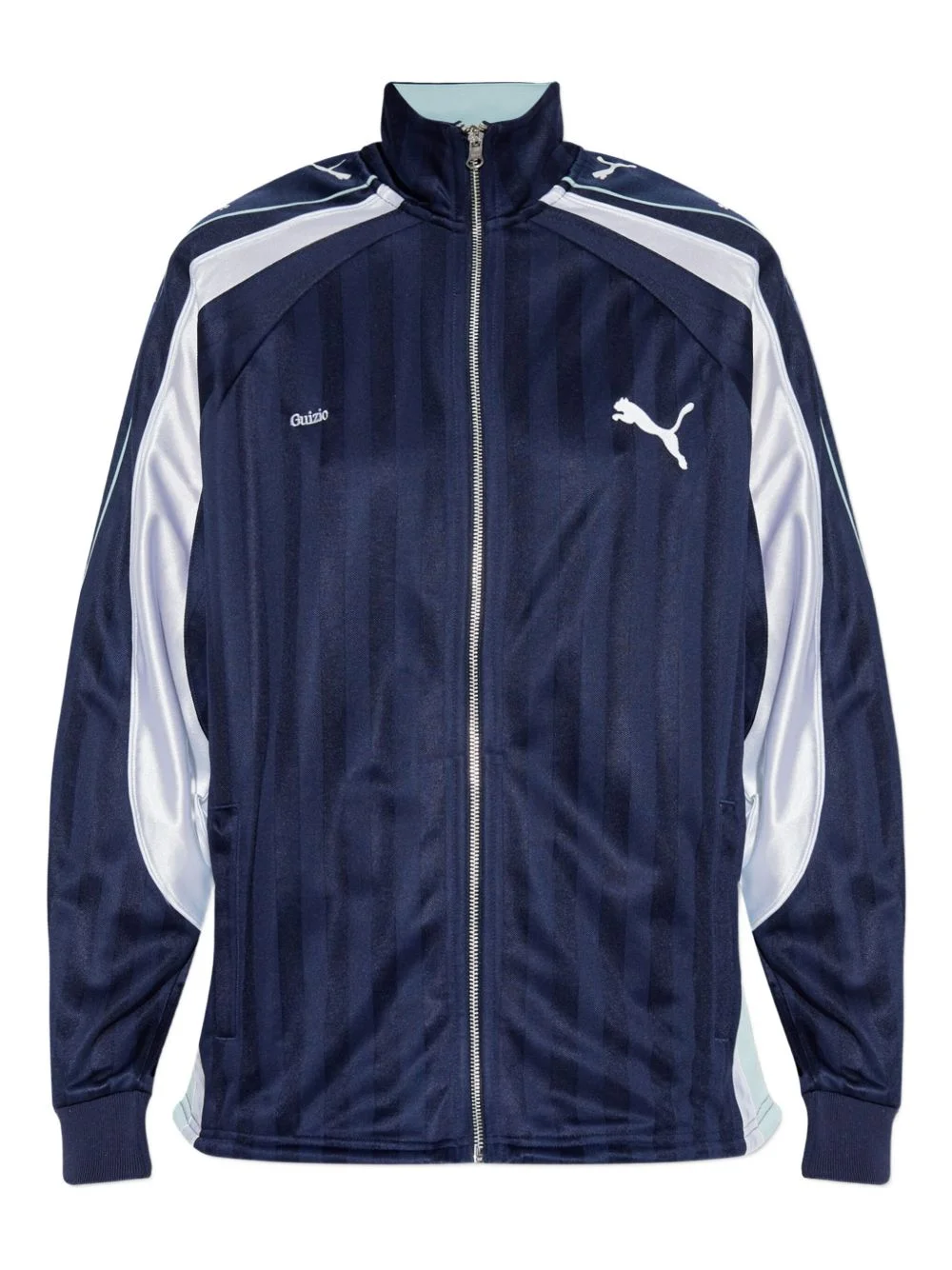 striped zip sweatshirt - 1