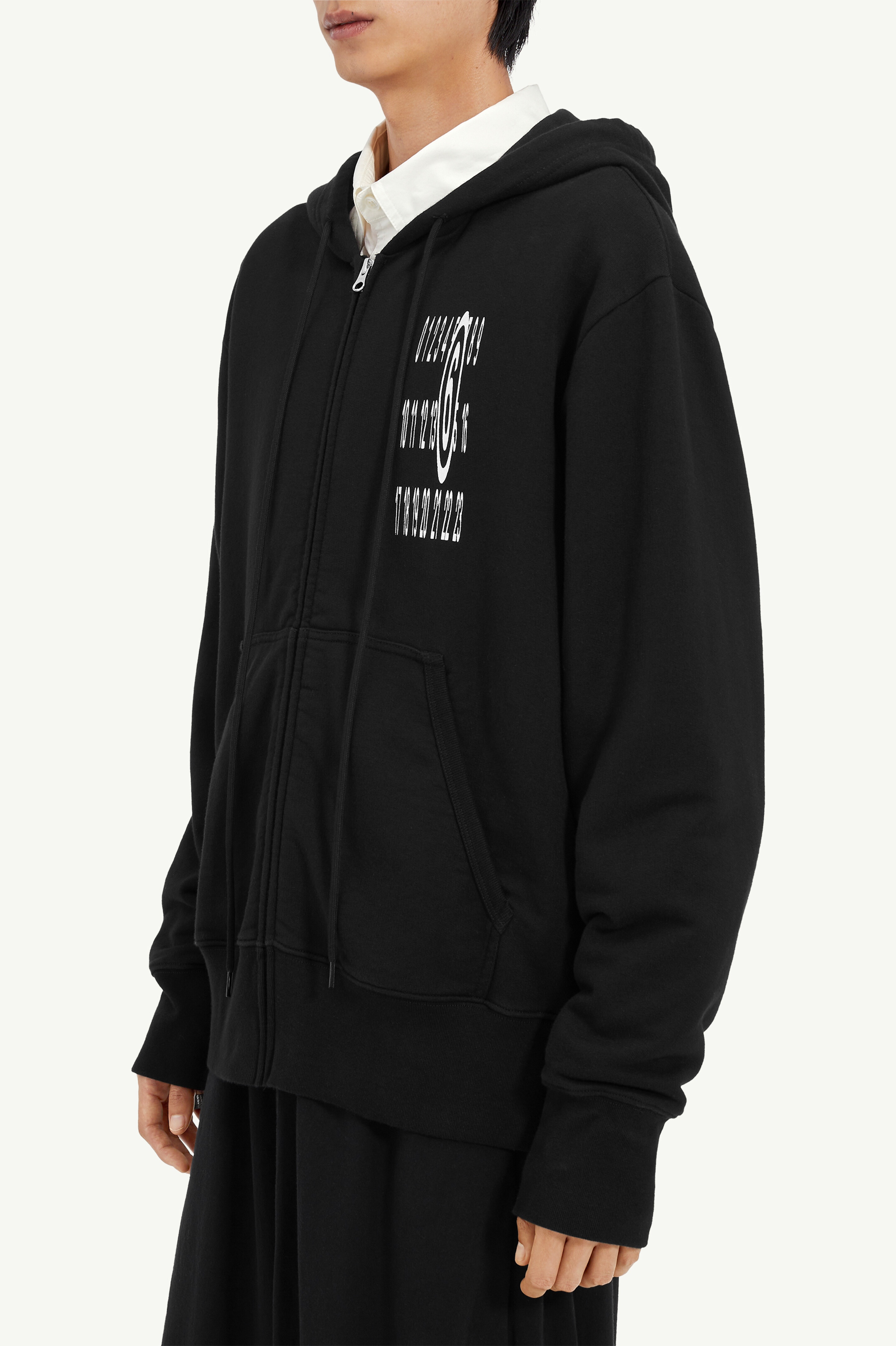 Unbrushed jersey hooded sweatshirt - 5