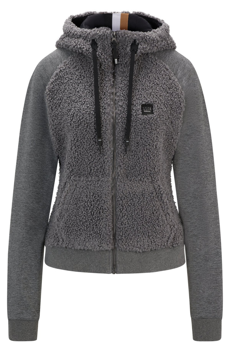 EQUESTRIAN HYBRID HOODIE WITH TEDDY BODY AND HOOD 1