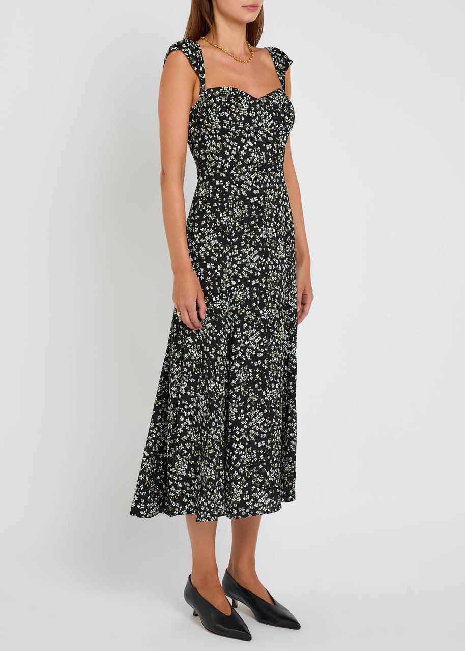Reformation Bryson Floral-print Crepe Midi Dress - 2