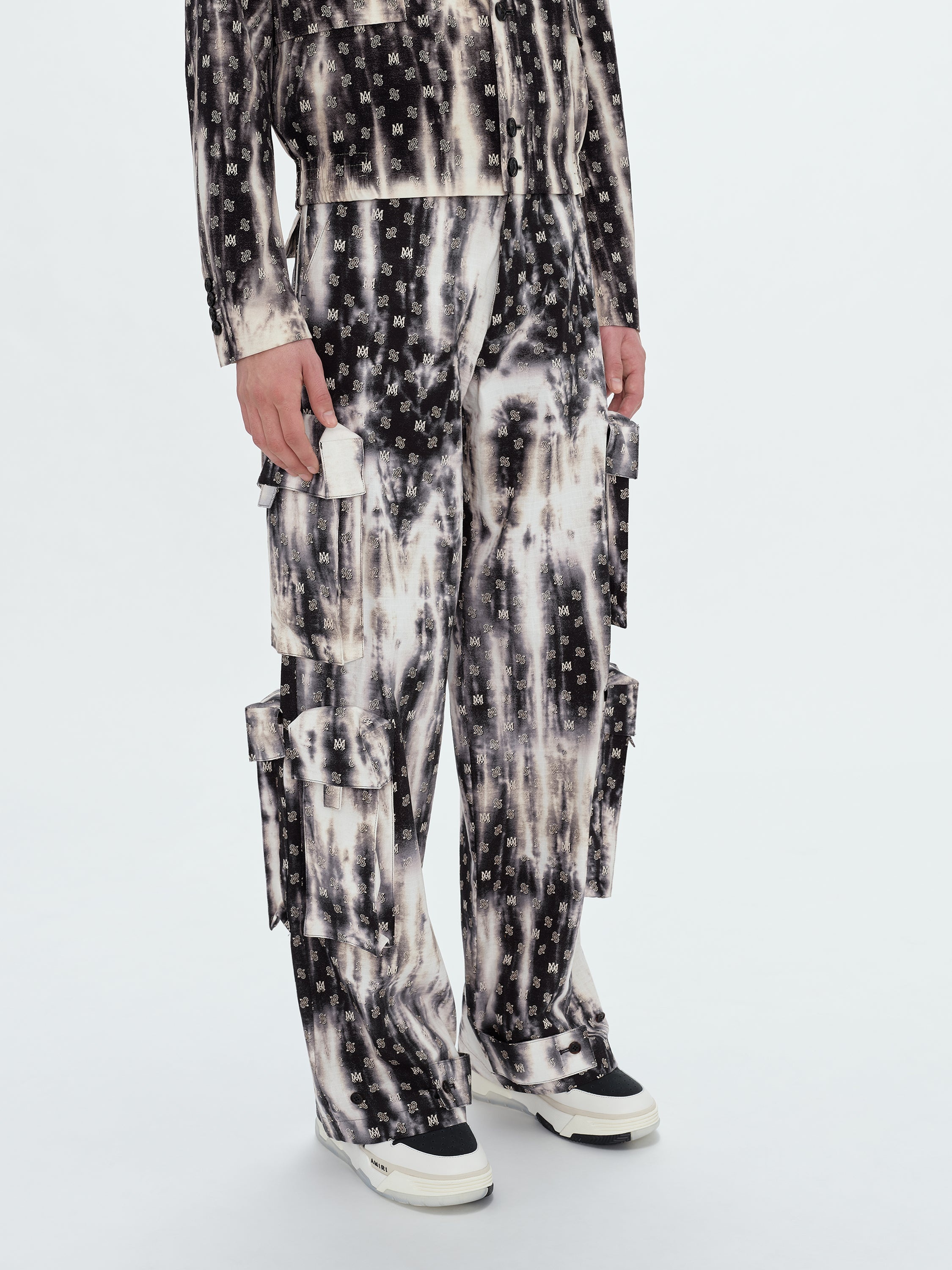 BLEACHED MA PAISLEY UTIL PANT - 4