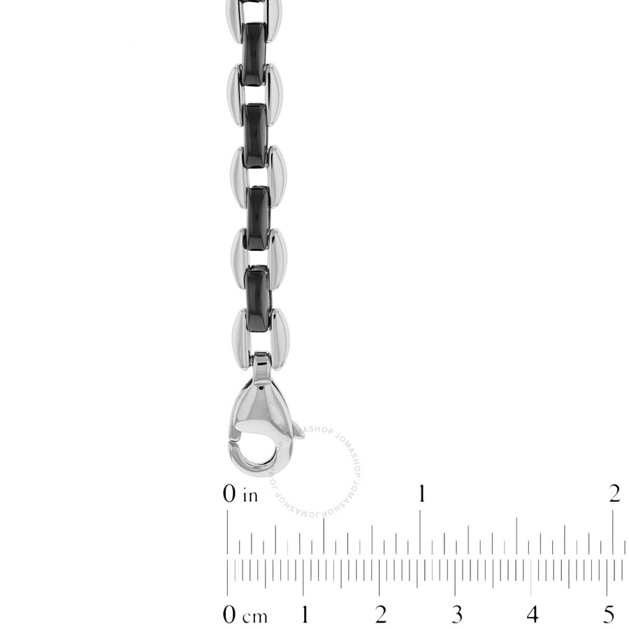 Robert Alton - Robert Alton Men's Black Finish Stainless Steel Chain Jewelry Gift Set - 1