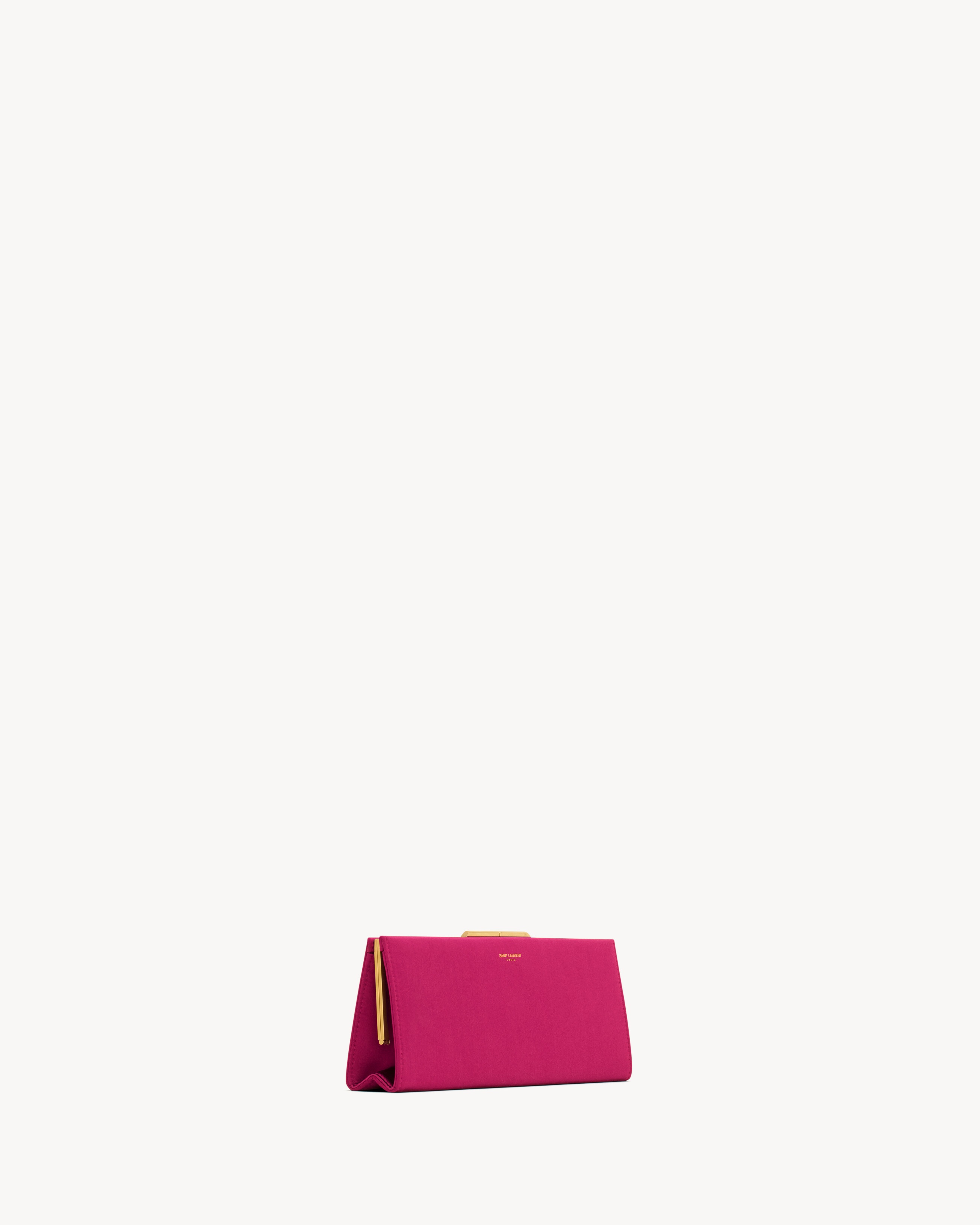 MIDNIGHT SMALL CLUTCH IN SATIN - 5