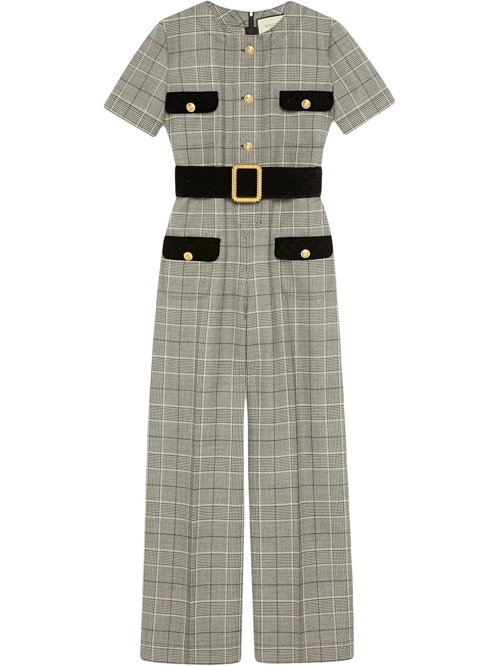 Prince of Wales wool jumpsuit - 1