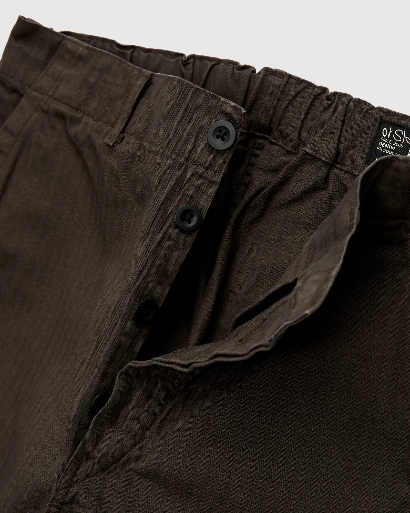 Wide Fit French Work Pants in Coffee Brown - 8