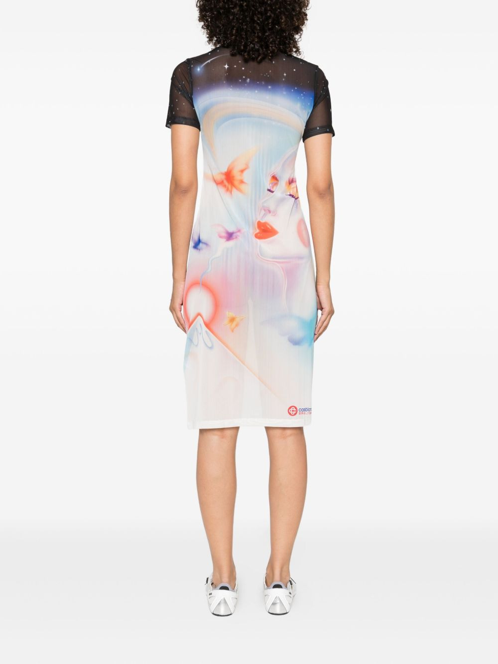 printed midi dress - 4