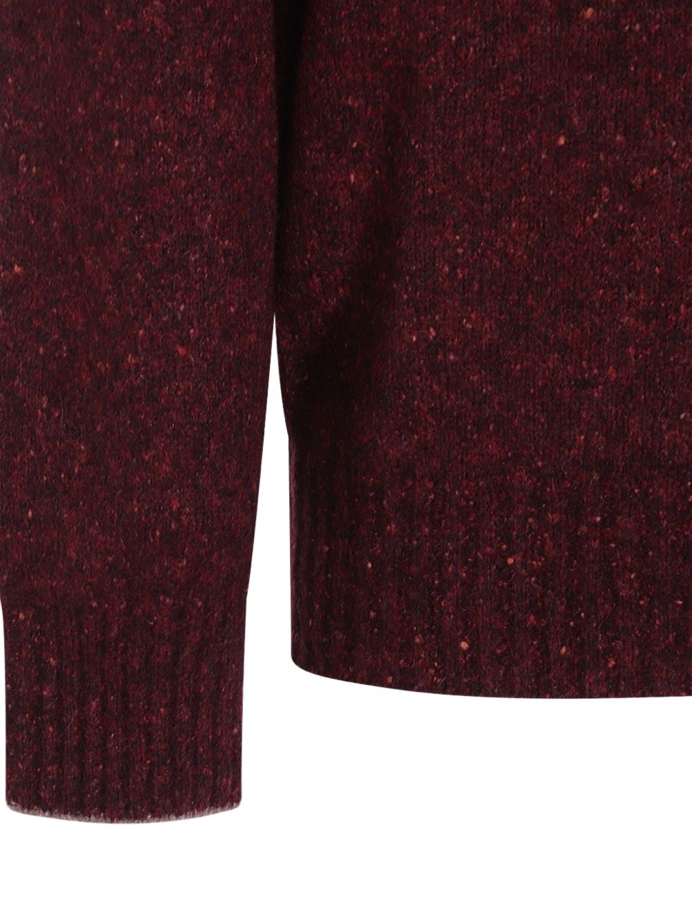 speckled crew-neck sweater - 4