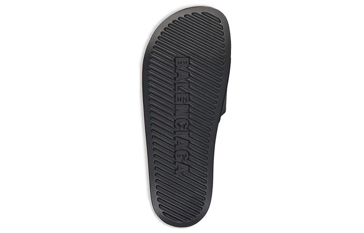 (WMNS) Balenciaga Pool Slides 'Black Glow' 656434W1S861073 - 4