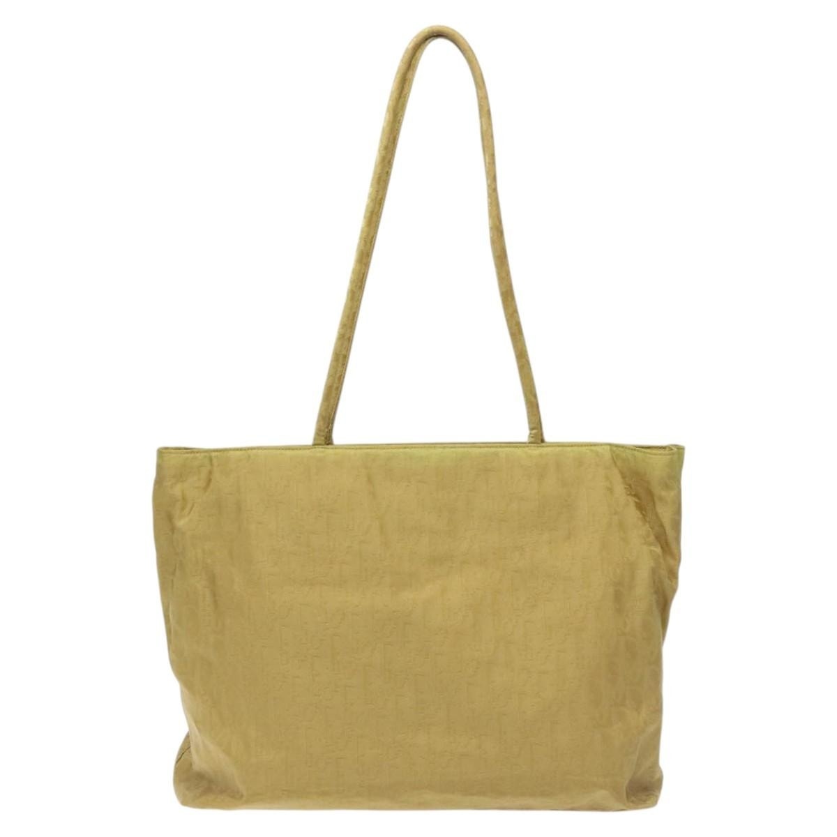 DIOR Trotter Canvas Tote Bag Yellow - 3