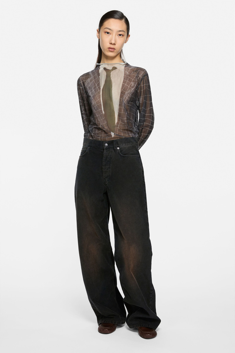 Acne Studios Corduroy trousers - Black outlook