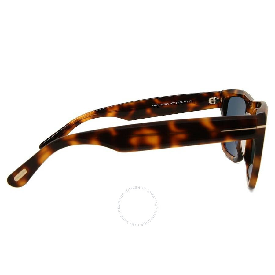 Tom Ford Alberto Blue Browline Men's Sunglasses FT1077 53V 55 - 3