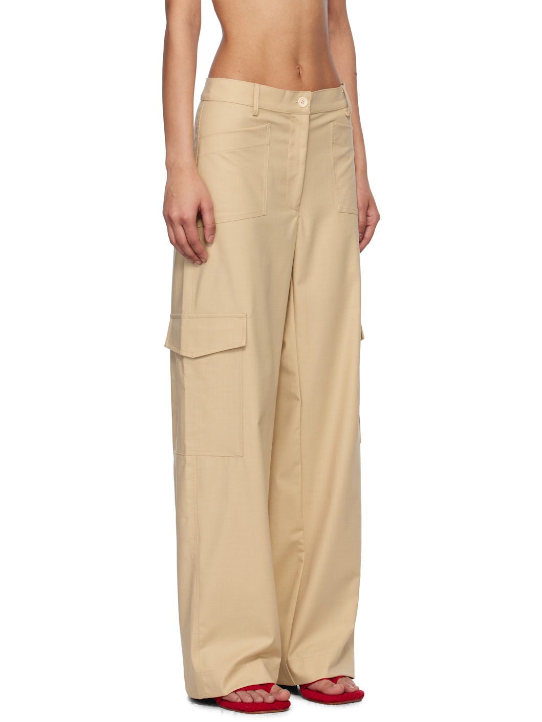 Beige Audrey Trousers - 2