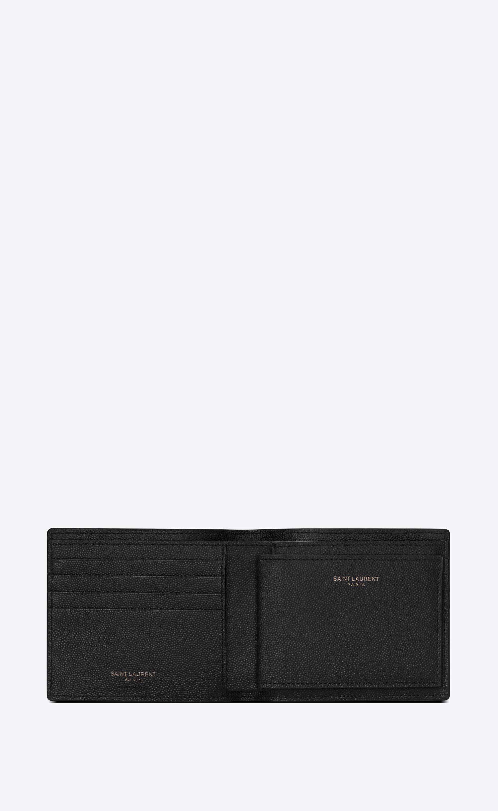 monogram east/west wallet with card case in grain de poudre embossed leather - 5