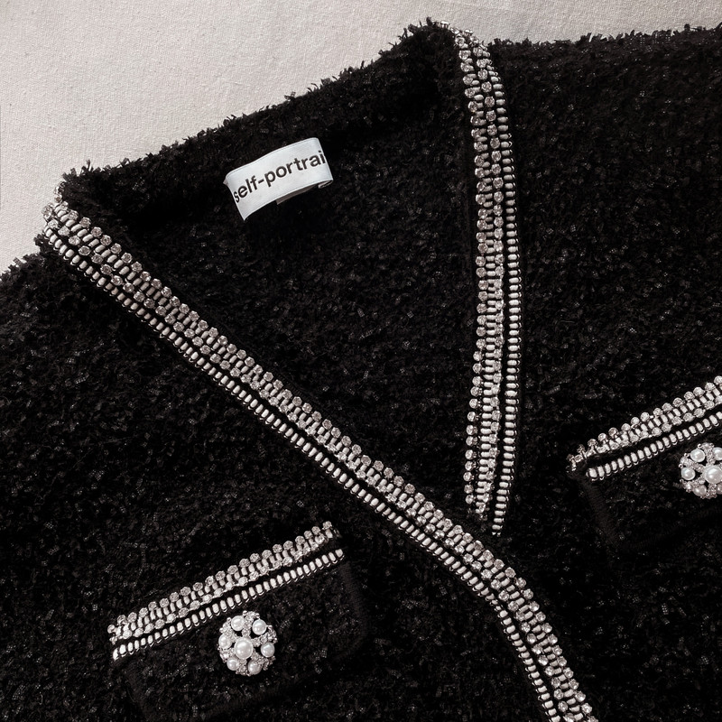 Black Tape Knit Cardigan 4