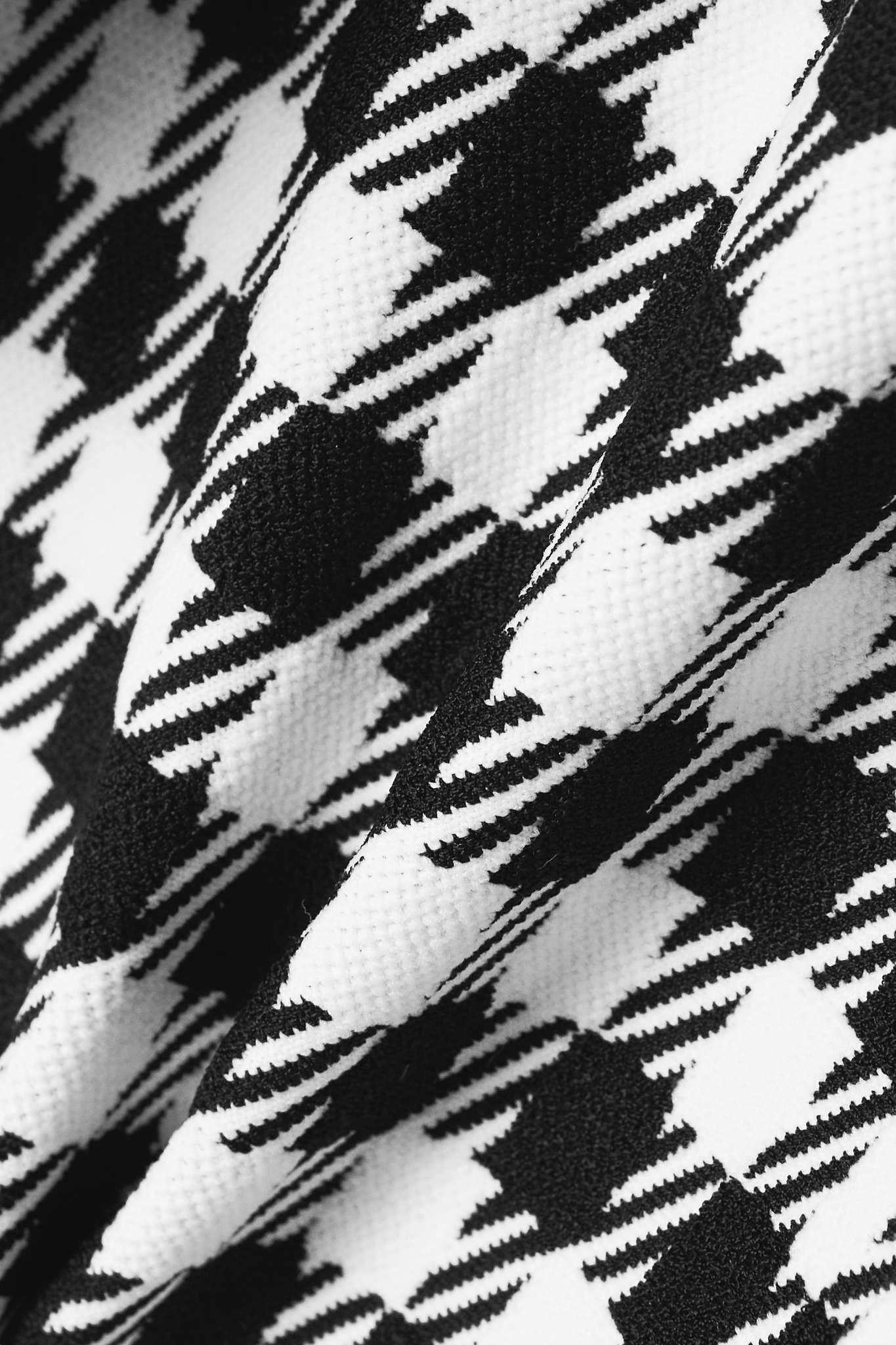 Alaïa Cropped houndstooth woven top | REVERSIBLE