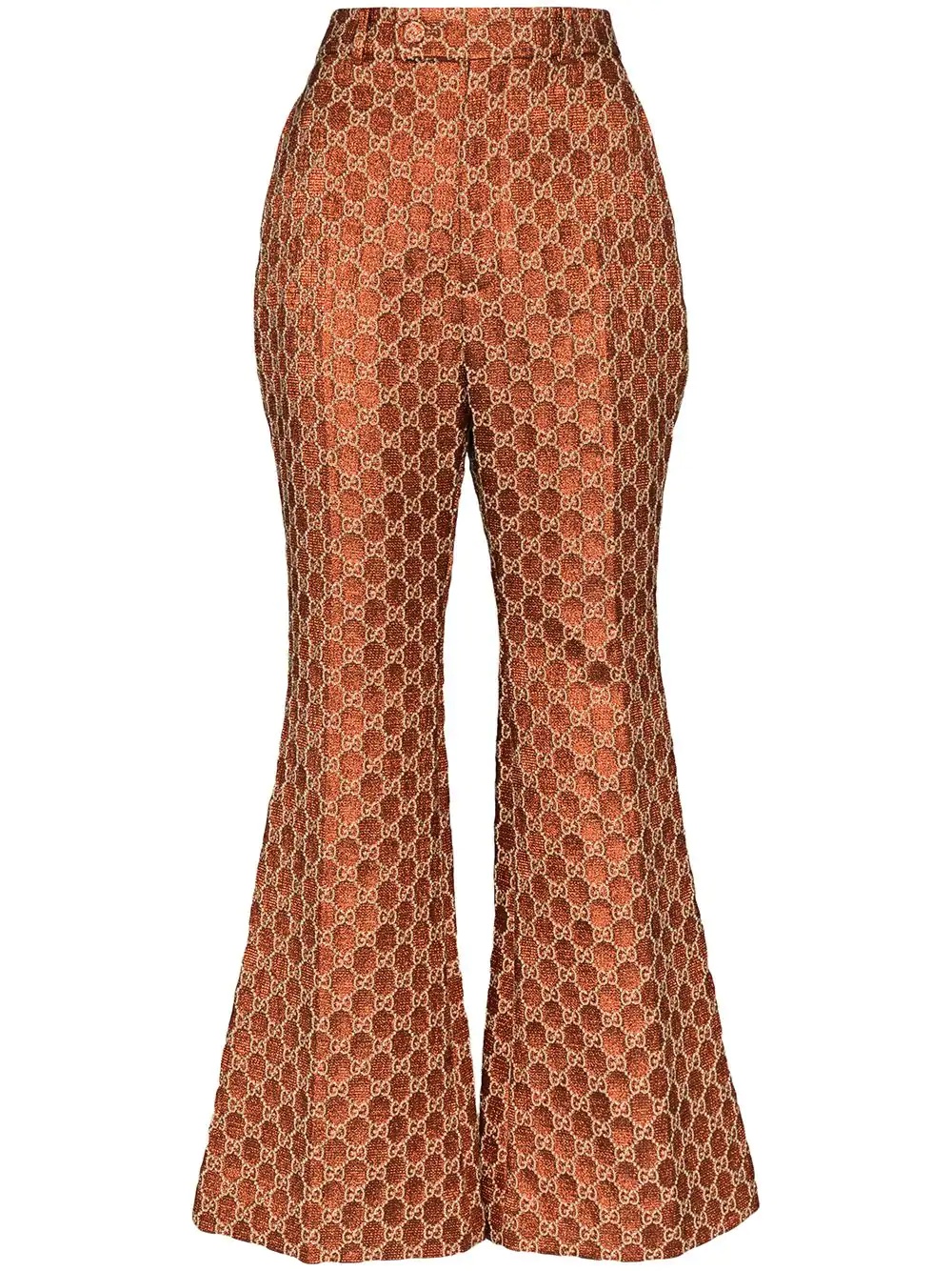 GG Jacquard flared trousers - 1