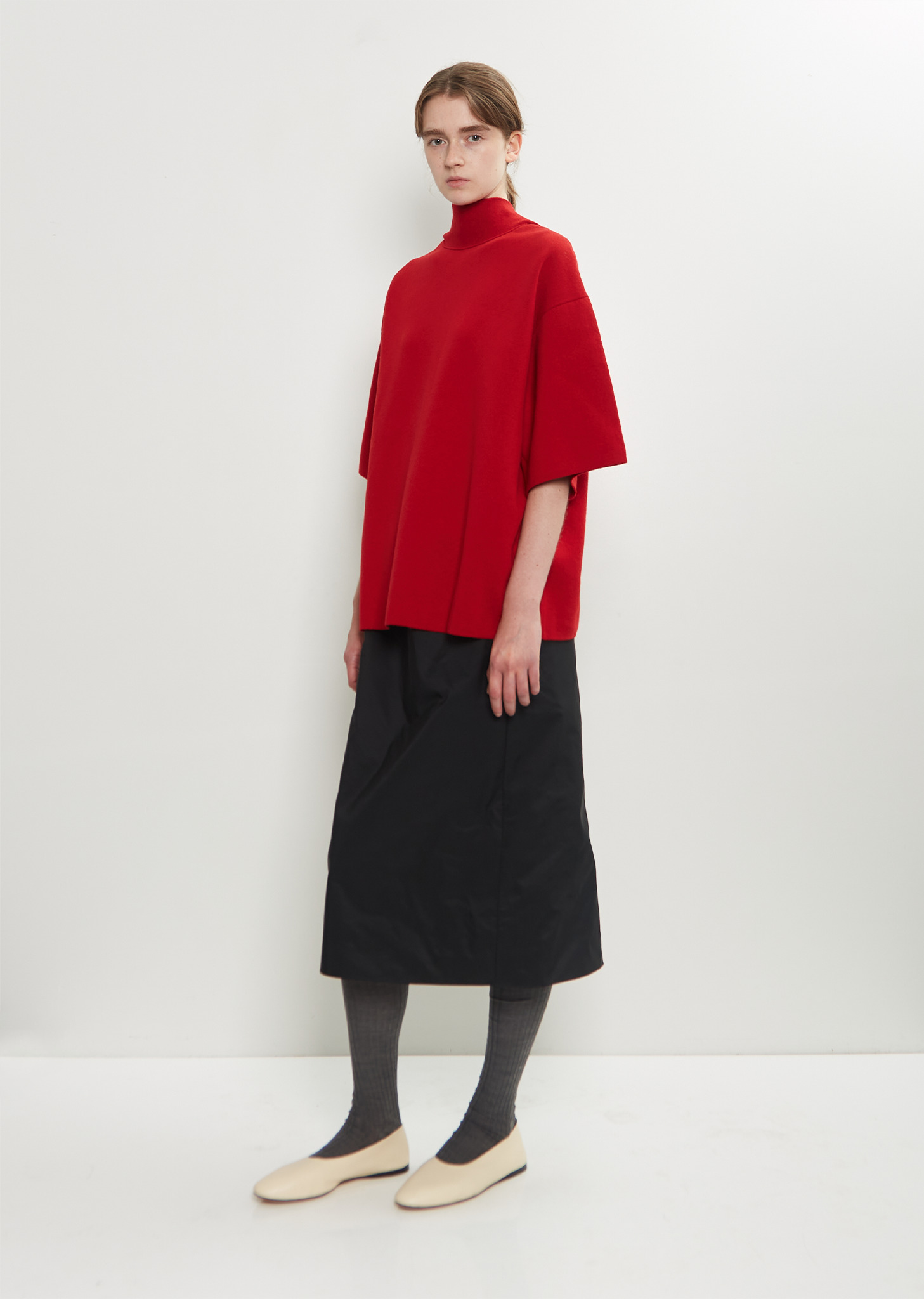 Wool Cashmere Scarf Top - 4