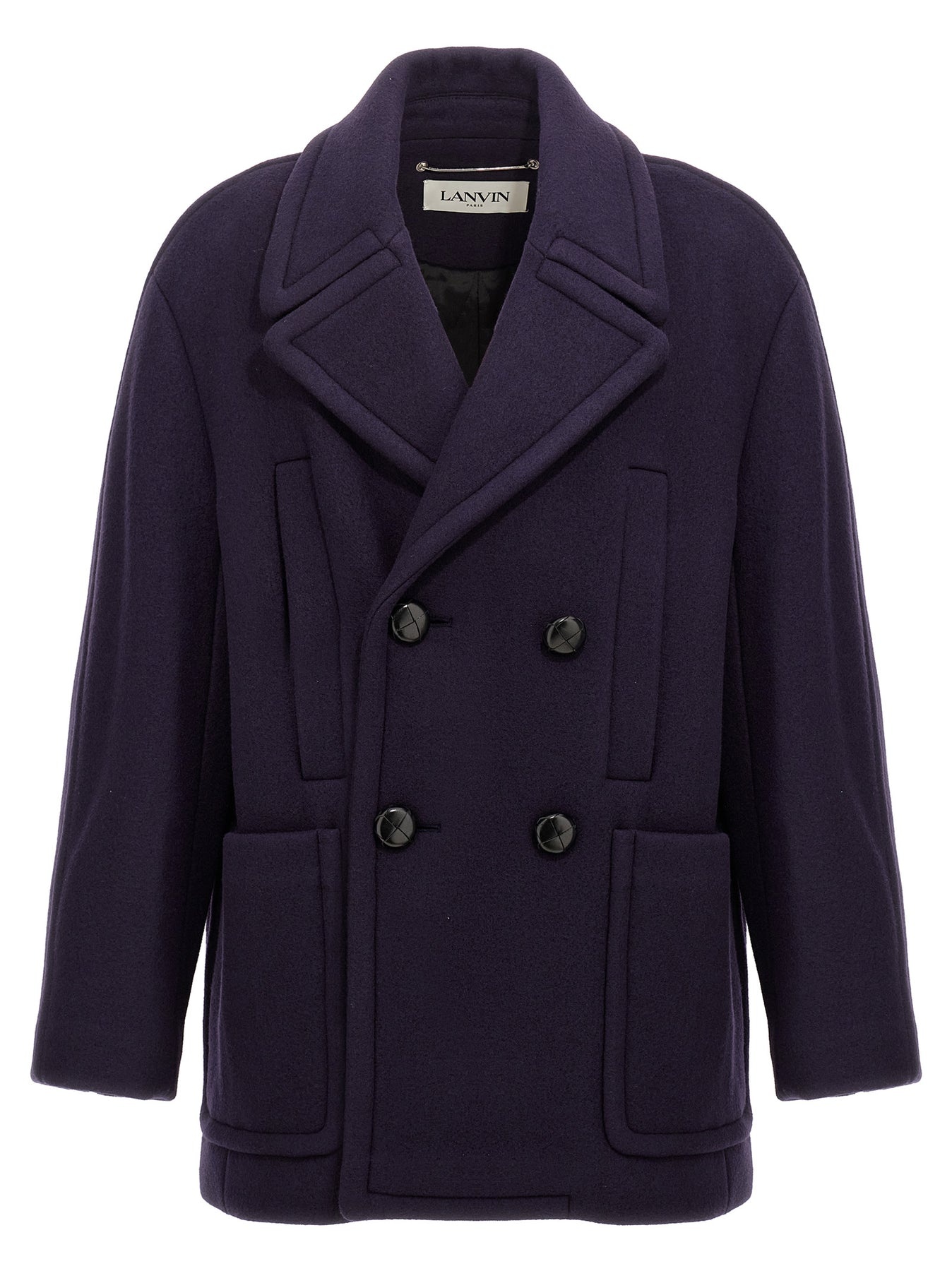 Double-Breasted Coat Coats, Trench Coats Blue - 1