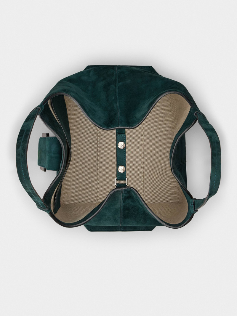 Belle Vivier Medium Shopping Bag in suede 9