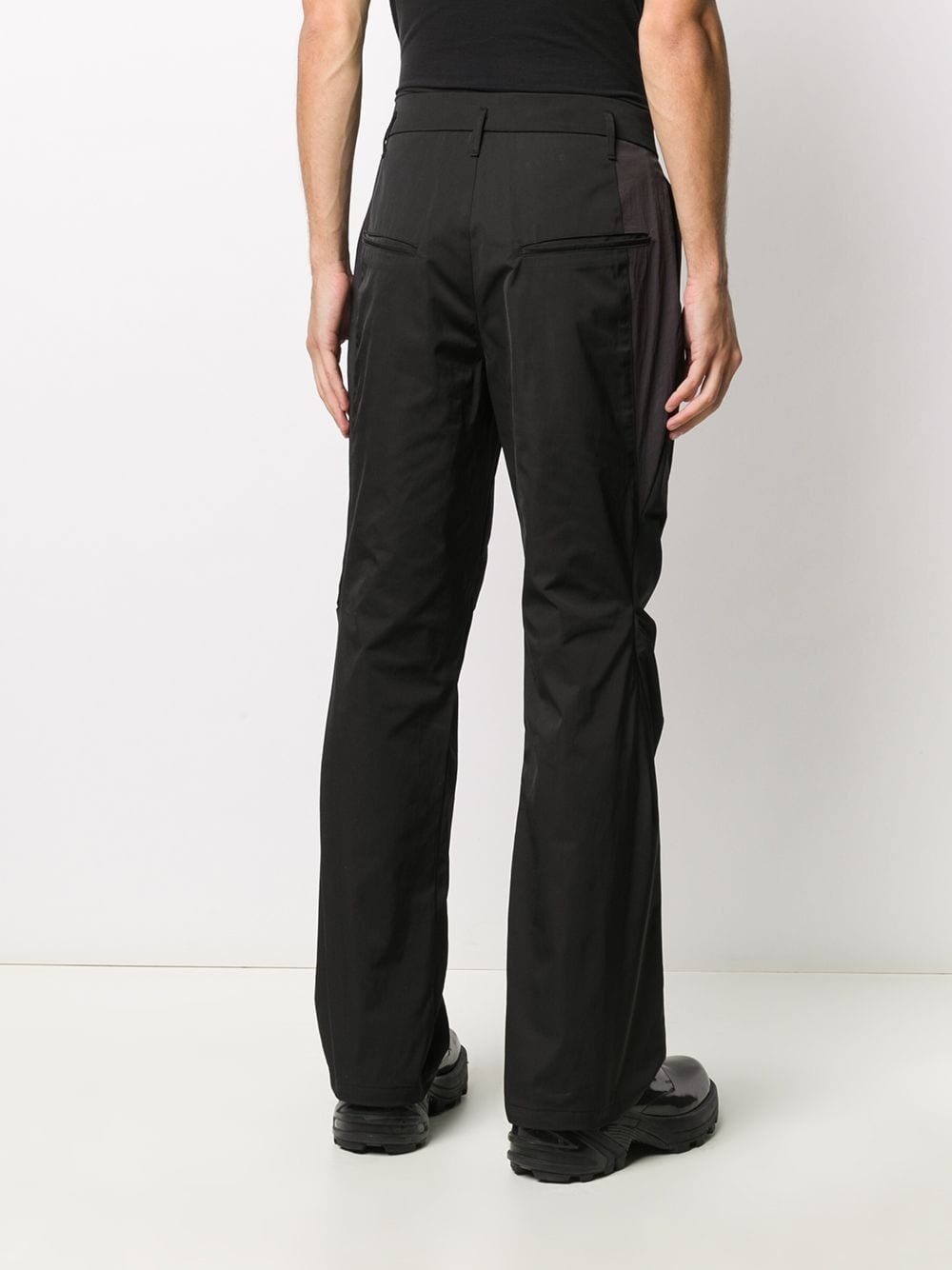 panelled straight-leg trousers - 4