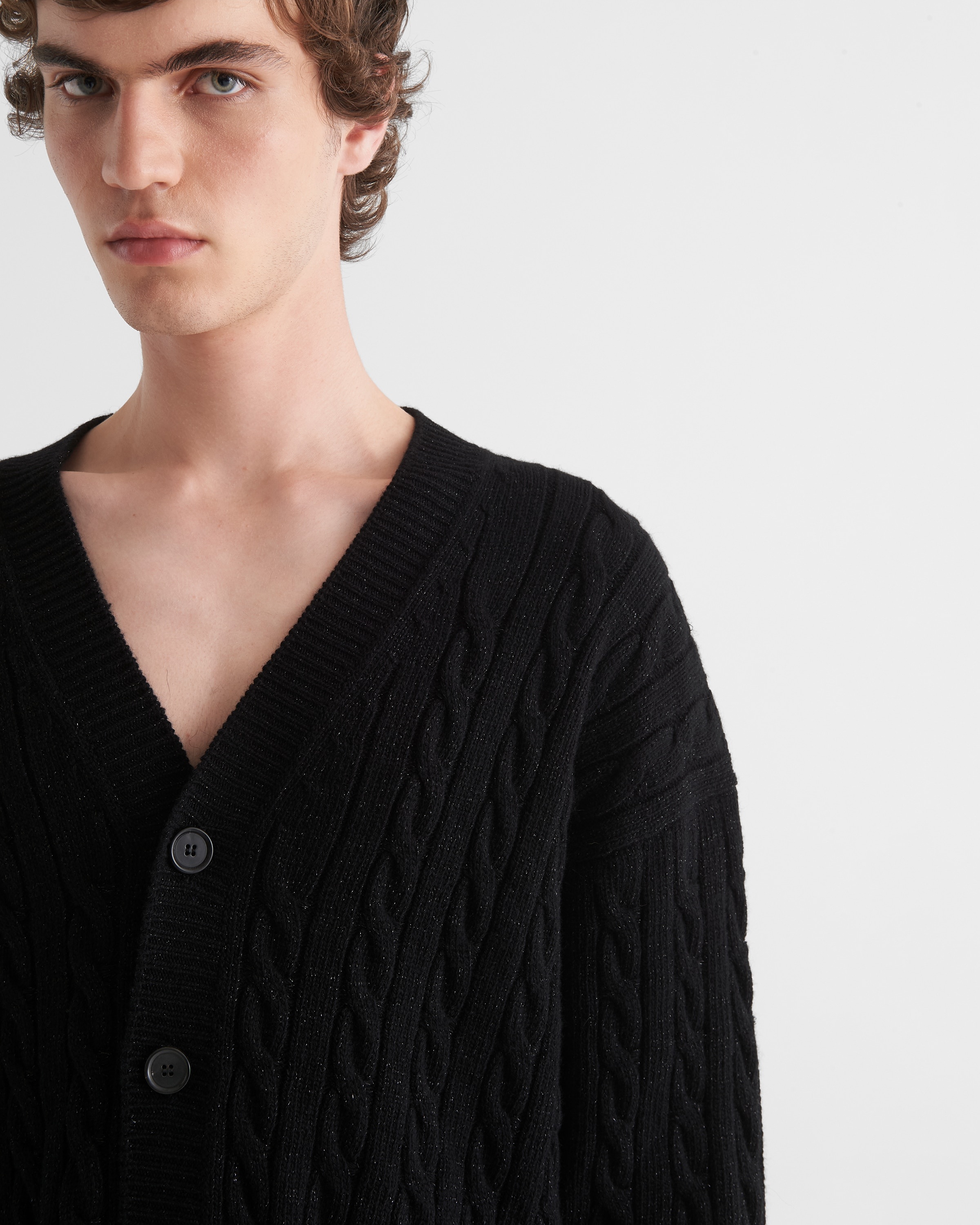 Wool and cashmere cardigan - 3