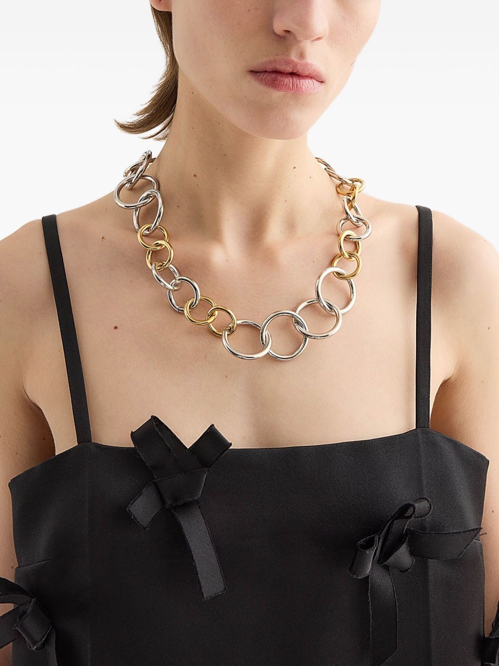 two-tone chain necklace - 2