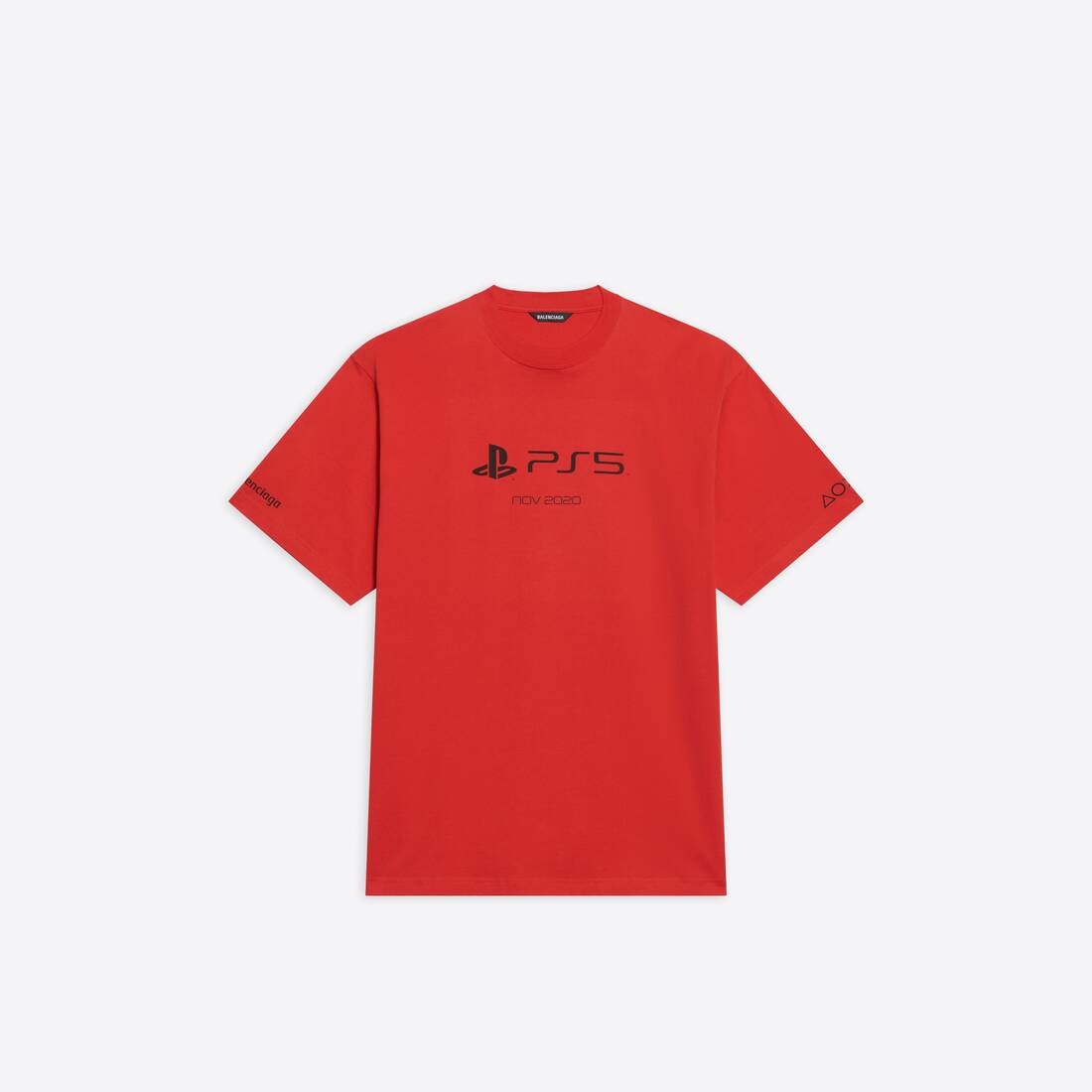 Playstation™ Boxy T-shirt in Red/black - 1