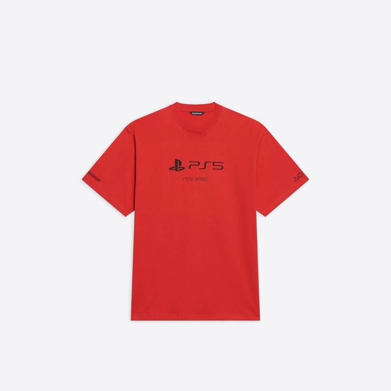 Playstation™ Boxy T-shirt in Red/black - 1